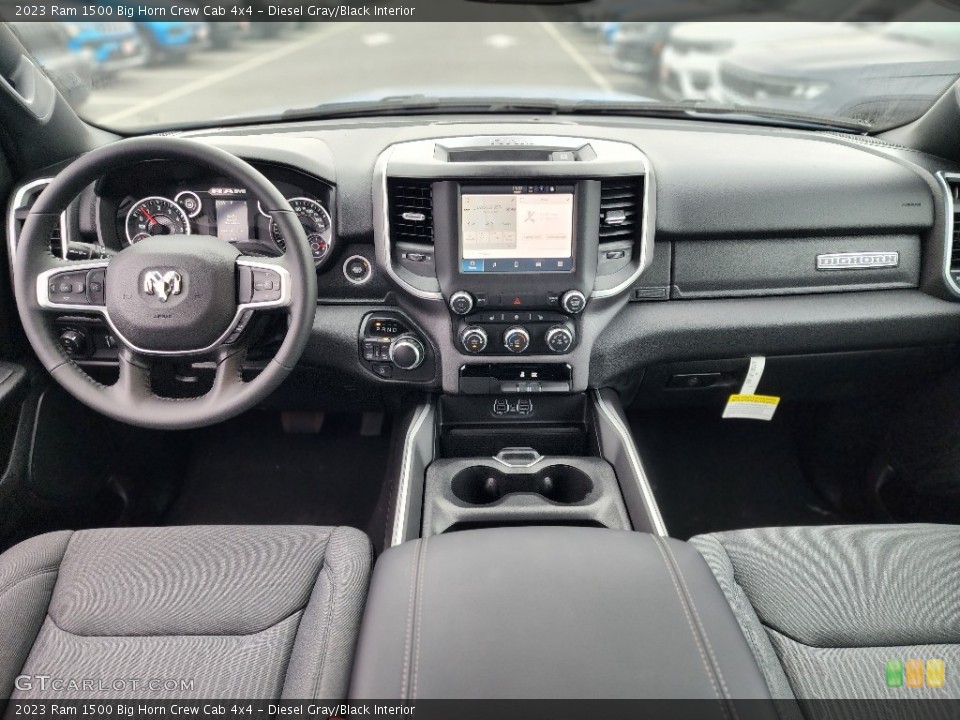 Diesel Gray/Black Interior Dashboard for the 2023 Ram 1500 Big Horn Crew Cab 4x4 #146483775