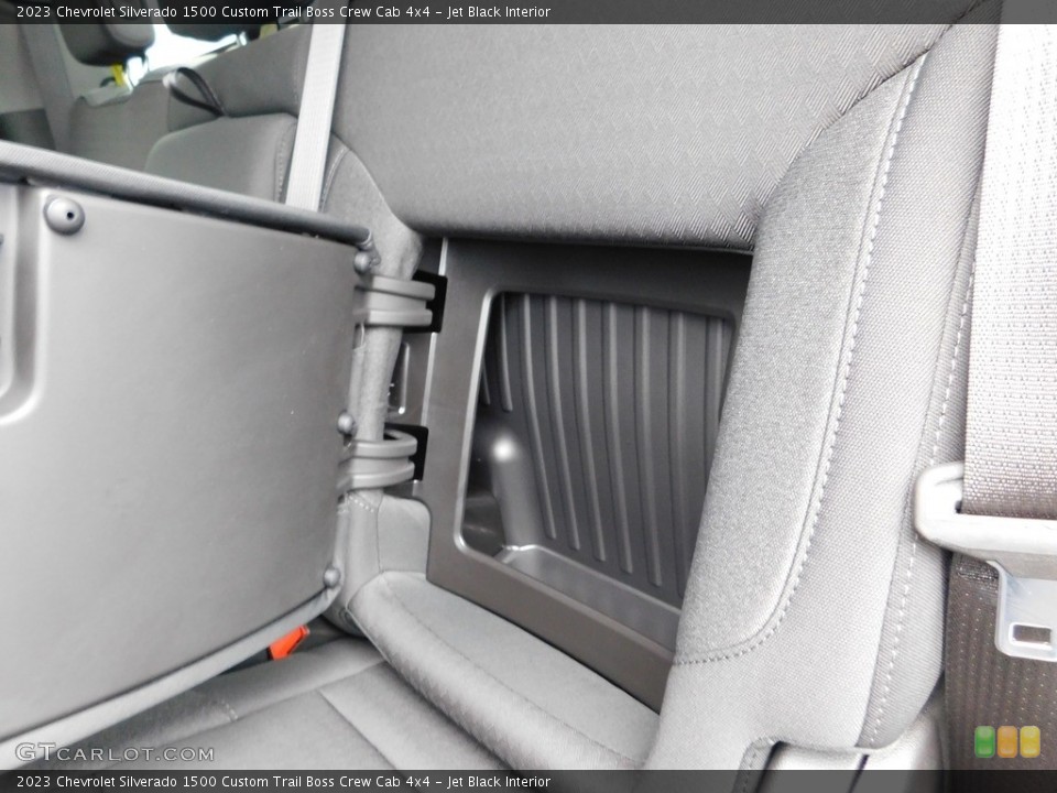 Jet Black Interior Rear Seat for the 2023 Chevrolet Silverado 1500 Custom Trail Boss Crew Cab 4x4 #146483907