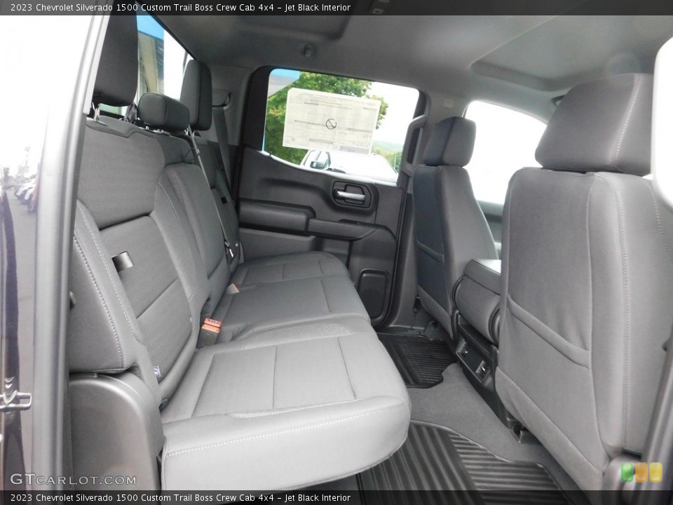 Jet Black Interior Rear Seat for the 2023 Chevrolet Silverado 1500 Custom Trail Boss Crew Cab 4x4 #146484011