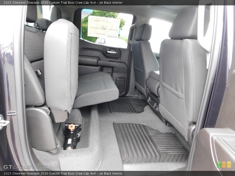 Jet Black Interior Rear Seat for the 2023 Chevrolet Silverado 1500 Custom Trail Boss Crew Cab 4x4 #146484034