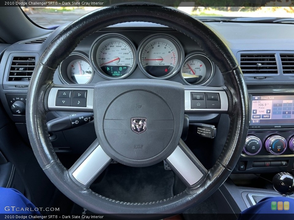 Dark Slate Gray Interior Steering Wheel for the 2010 Dodge Challenger SRT8 #146484816