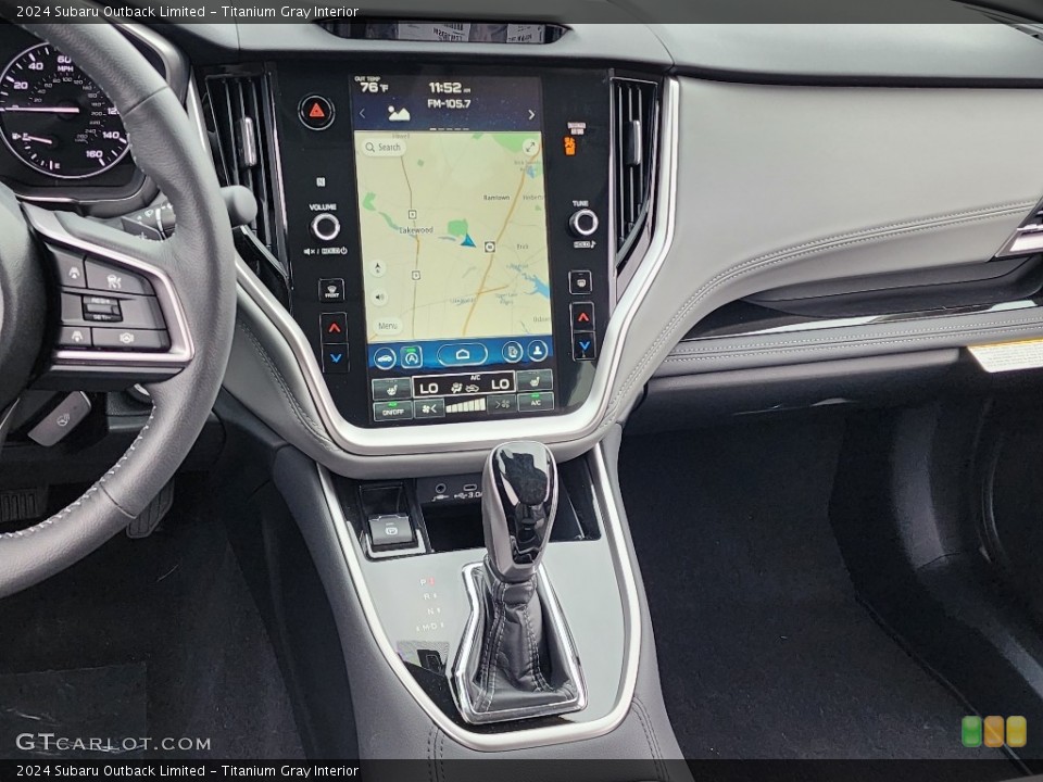 Titanium Gray Interior Navigation for the 2024 Subaru Outback Limited #146485417