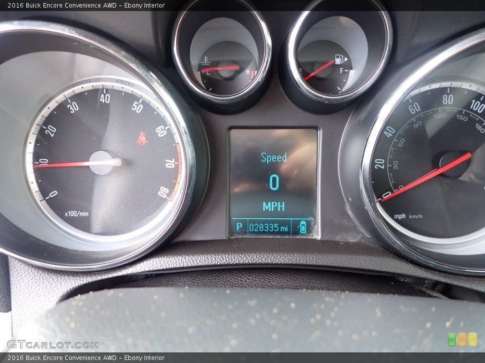 Ebony Interior Gauges for the 2016 Buick Encore Convenience AWD #146485429