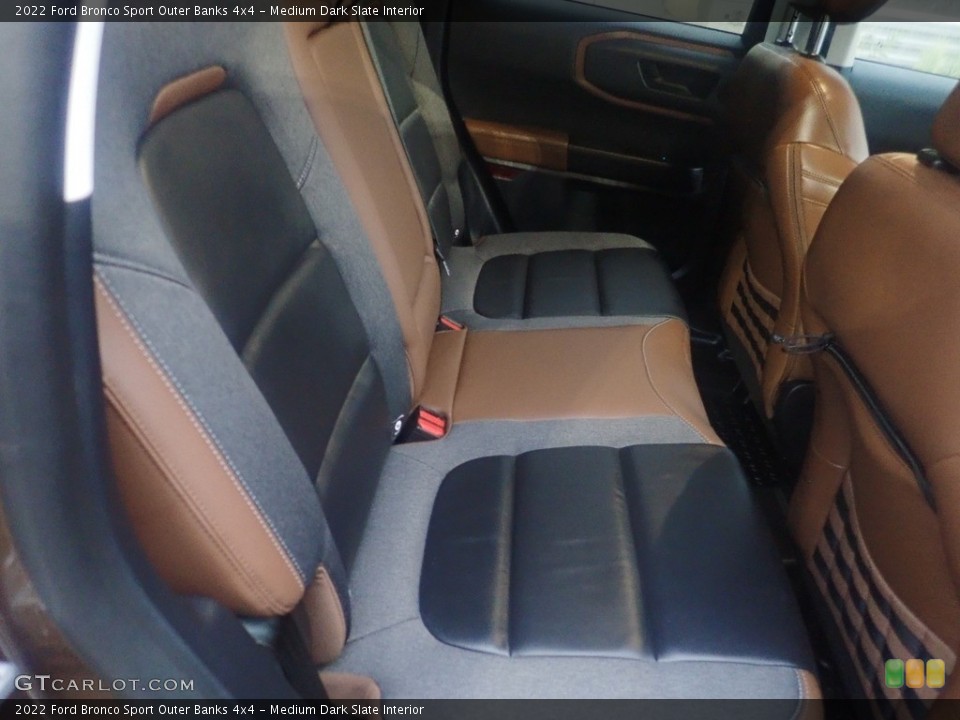Medium Dark Slate Interior Rear Seat for the 2022 Ford Bronco Sport Outer Banks 4x4 #146485435