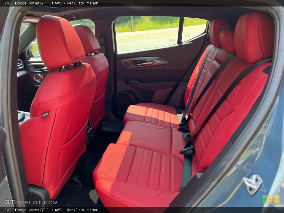 Red/Black Interior Rear Seat for the 2023 Dodge Hornet GT Plus AWD #146486638