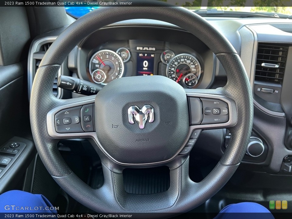 Diesel Gray/Black Interior Steering Wheel for the 2023 Ram 1500 Tradesman Quad Cab 4x4 #146487499