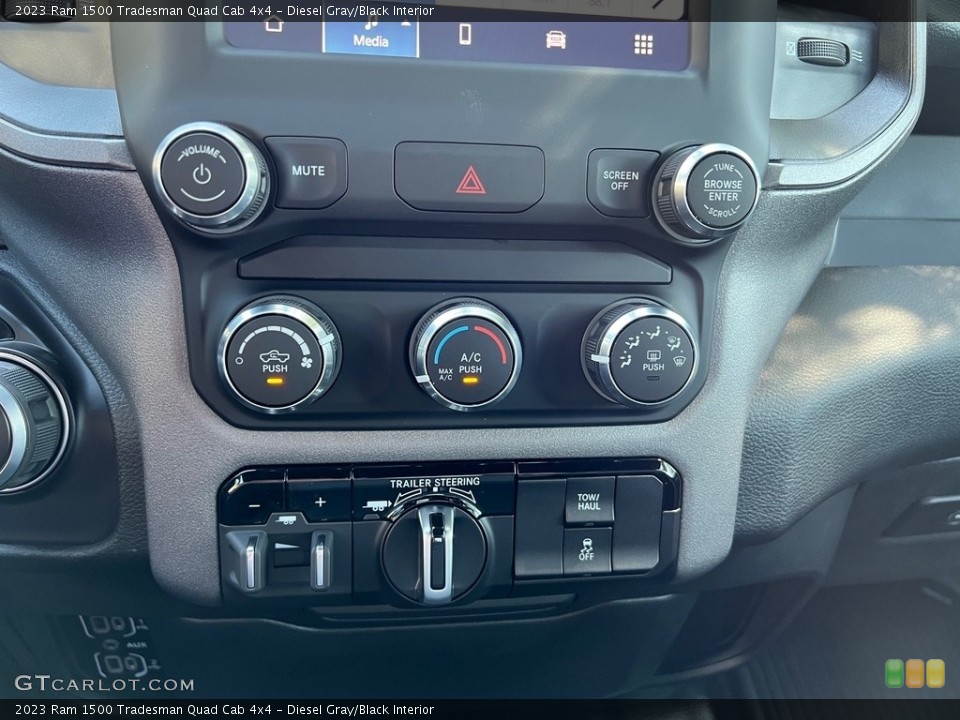 Diesel Gray/Black Interior Controls for the 2023 Ram 1500 Tradesman Quad Cab 4x4 #146487562