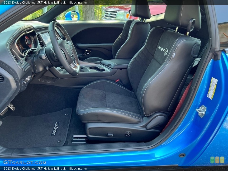 Black Interior Front Seat for the 2023 Dodge Challenger SRT Hellcat JailBreak #146487802