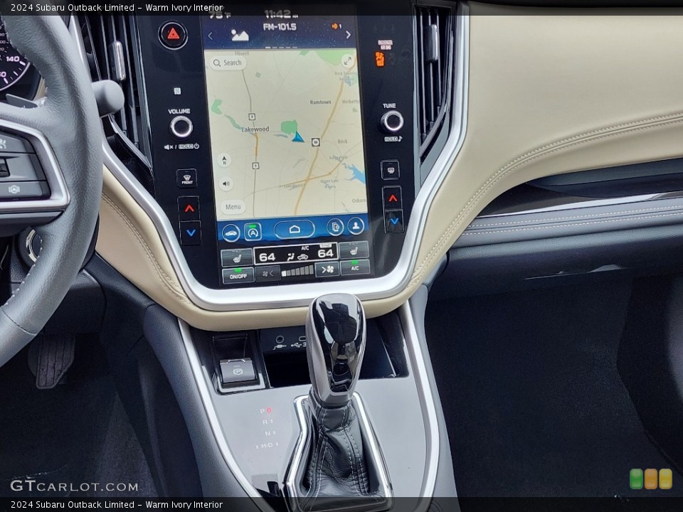 Warm Ivory Interior Navigation for the 2024 Subaru Outback Limited #146489462
