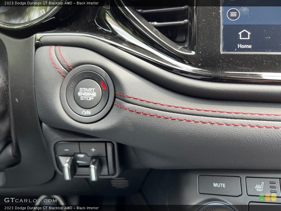 Black Interior Controls for the 2023 Dodge Durango GT Blacktop AWD #146489715