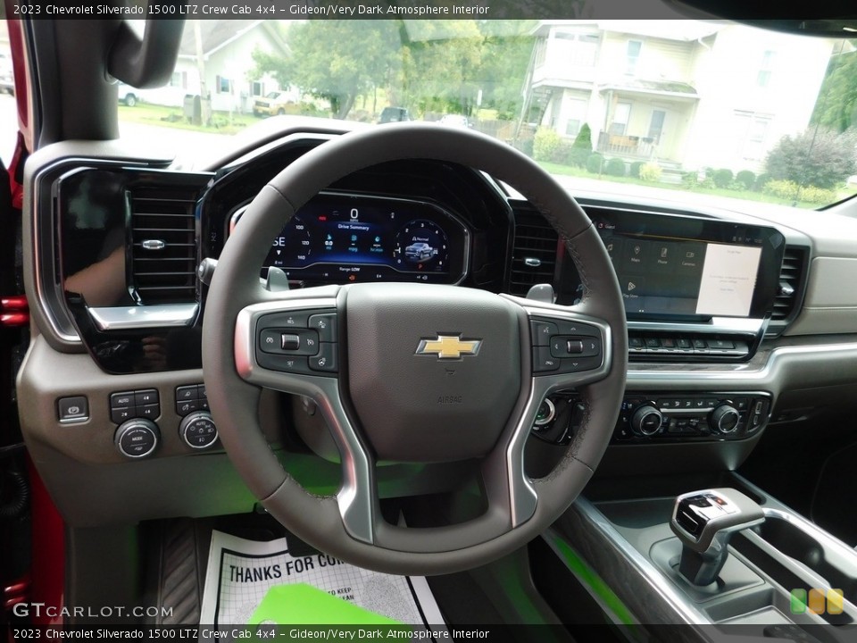 Gideon/Very Dark Atmosphere Interior Steering Wheel for the 2023 Chevrolet Silverado 1500 LTZ Crew Cab 4x4 #146490057