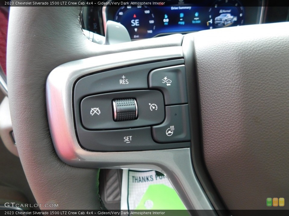 Gideon/Very Dark Atmosphere Interior Steering Wheel for the 2023 Chevrolet Silverado 1500 LTZ Crew Cab 4x4 #146490113