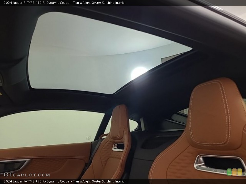 Tan w/Light Oyster Stitching Interior Sunroof for the 2024 Jaguar F-TYPE 450 R-Dynamic Coupe #146490183