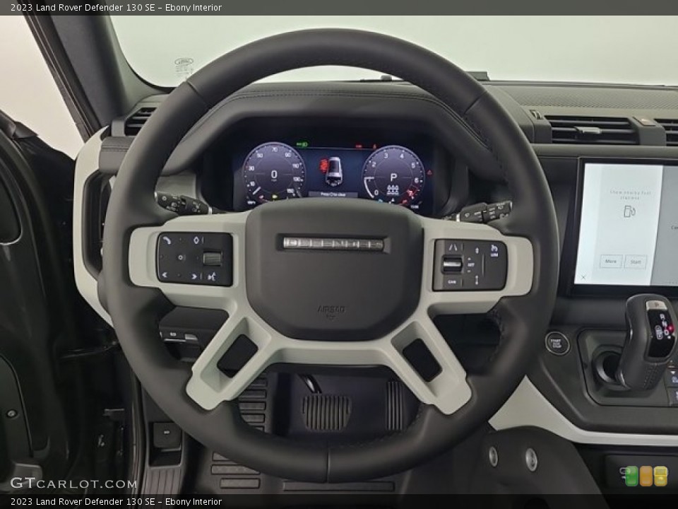 Ebony Interior Steering Wheel for the 2023 Land Rover Defender 130 SE #146490535