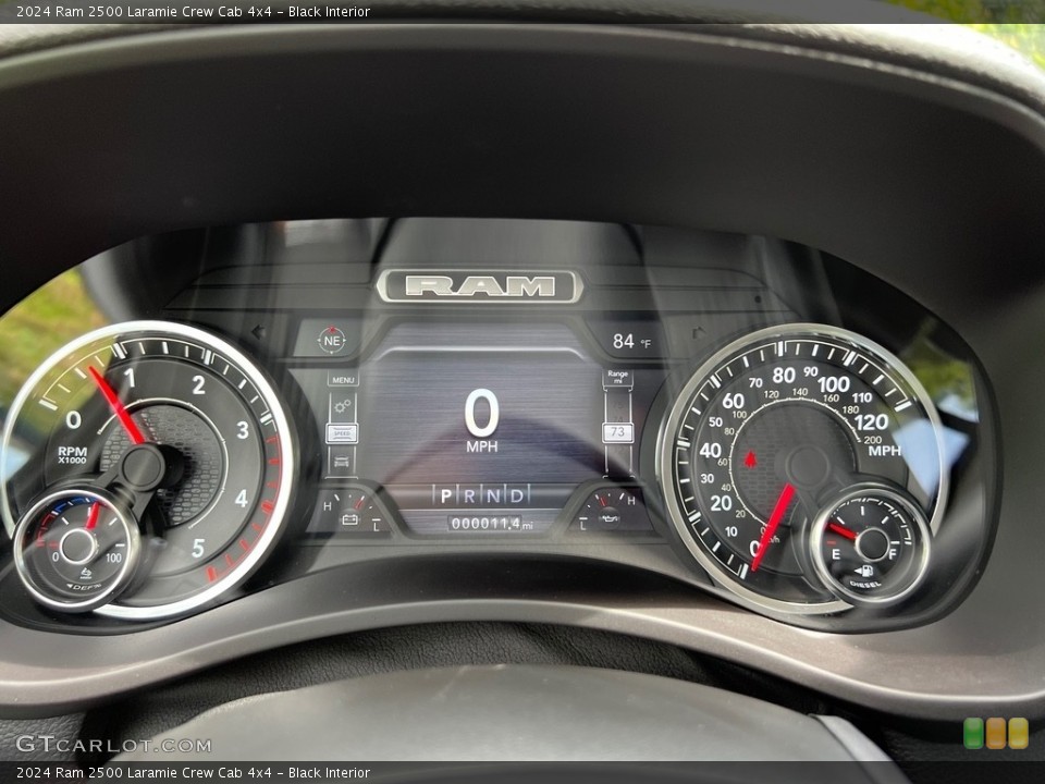 Black Interior Gauges for the 2024 Ram 2500 Laramie Crew Cab 4x4 #146490828