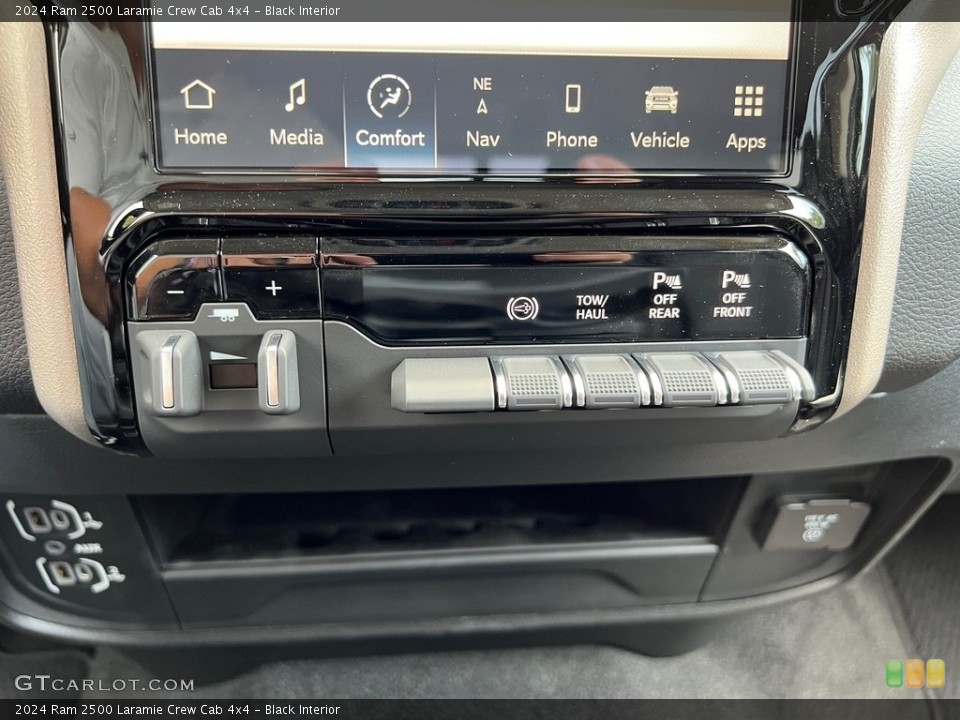 Black Interior Controls for the 2024 Ram 2500 Laramie Crew Cab 4x4 #146490933