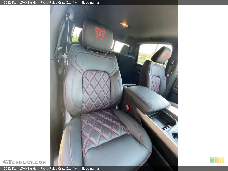 Black Interior Front Seat for the 2022 Ram 1500 Big Horn Rocky Ridge Crew Cab 4x4 #146491283