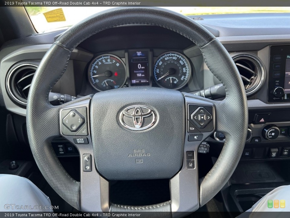 TRD Graphite Interior Steering Wheel for the 2019 Toyota Tacoma TRD Off-Road Double Cab 4x4 #146491506