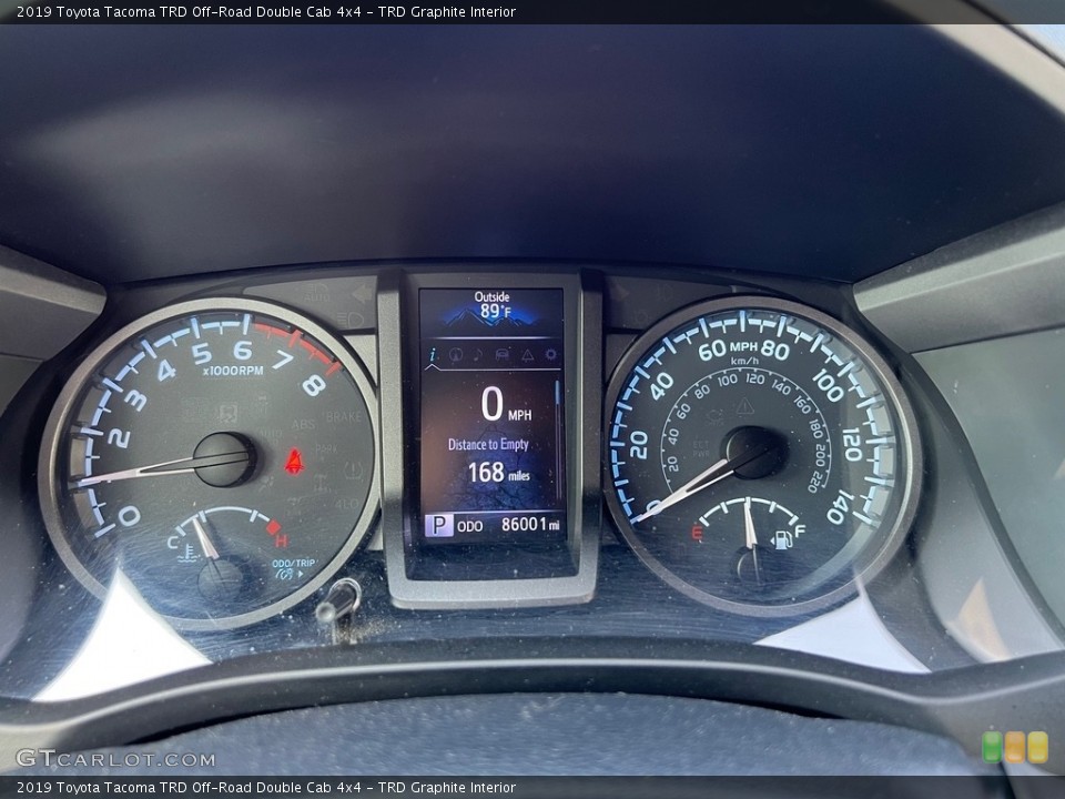 TRD Graphite Interior Gauges for the 2019 Toyota Tacoma TRD Off-Road Double Cab 4x4 #146491522