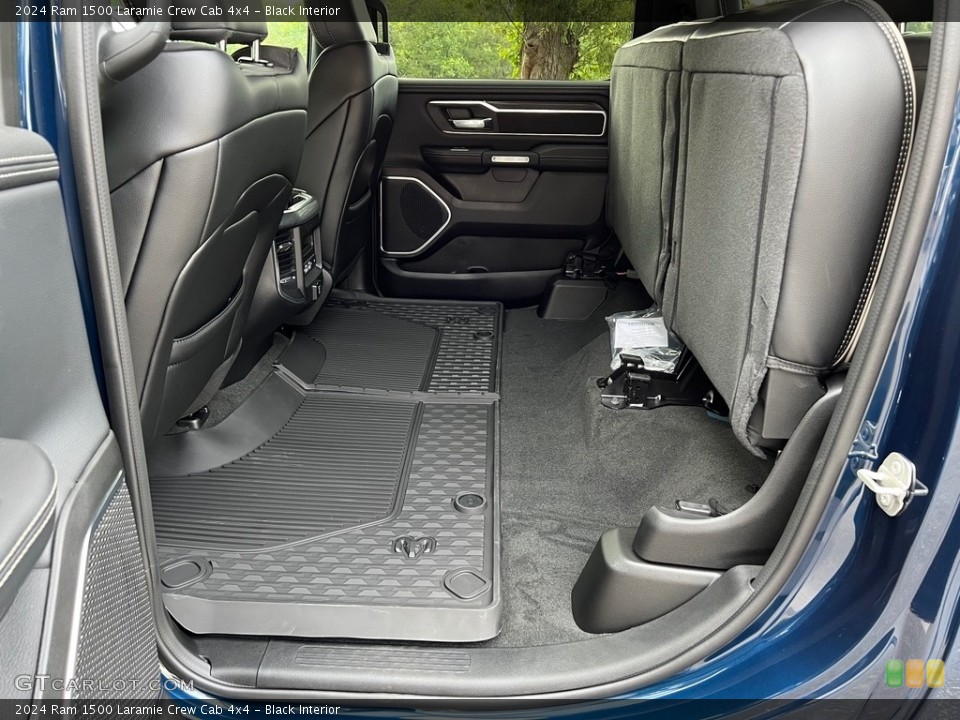Black Interior Rear Seat for the 2024 Ram 1500 Laramie Crew Cab 4x4 #146491914
