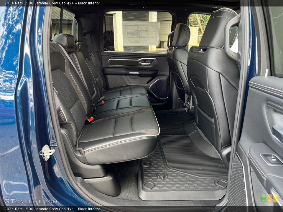 Black Interior Rear Seat for the 2024 Ram 1500 Laramie Crew Cab 4x4 #146491940