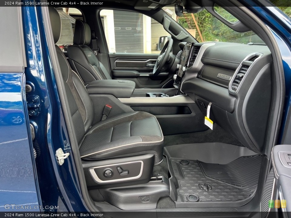 Black Interior Front Seat for the 2024 Ram 1500 Laramie Crew Cab 4x4 #146491955