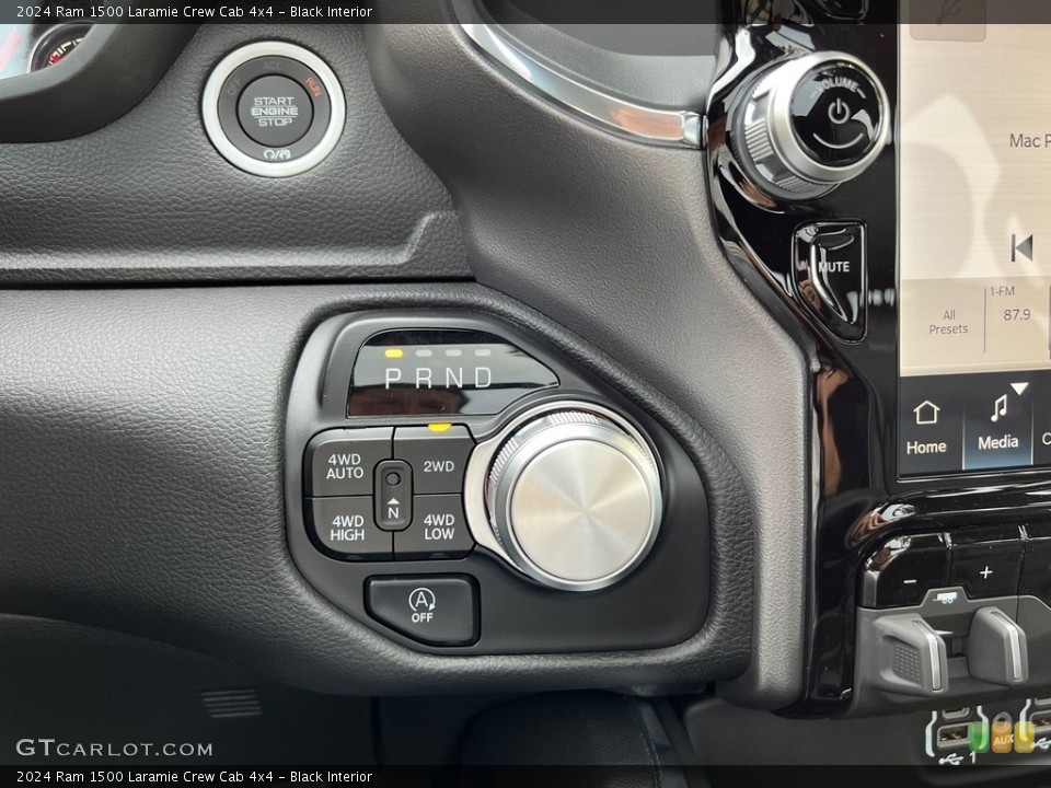 Black Interior Transmission for the 2024 Ram 1500 Laramie Crew Cab 4x4 #146492017