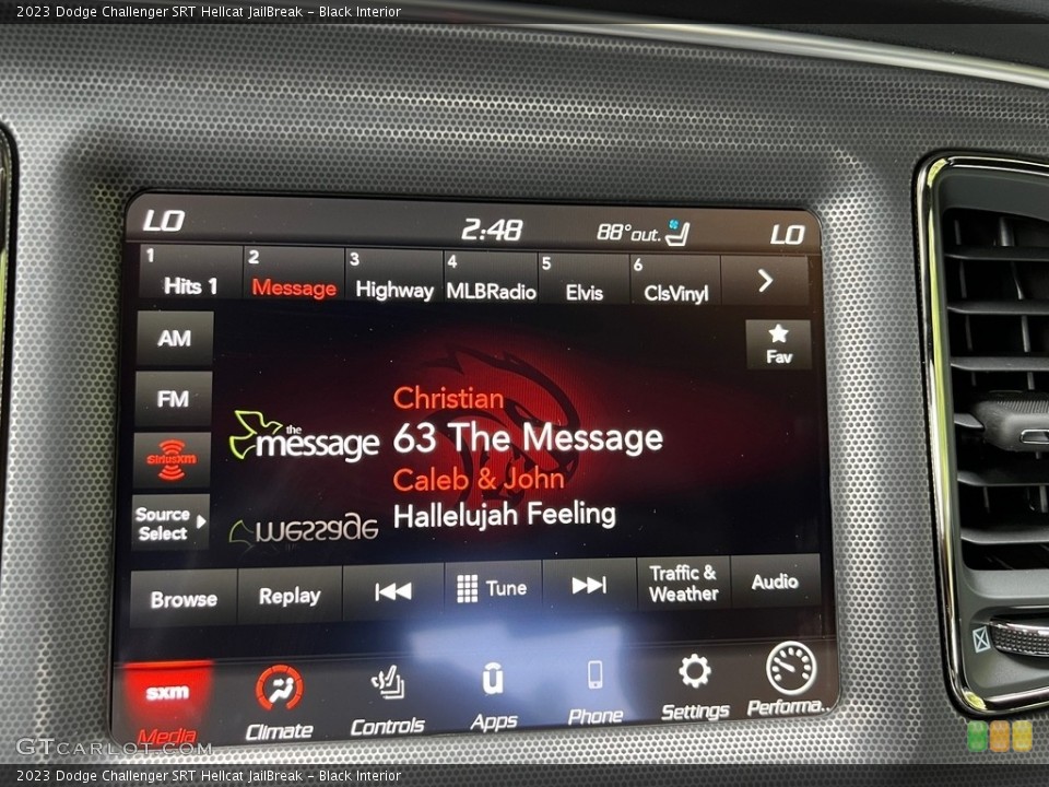 Black Interior Audio System for the 2023 Dodge Challenger SRT Hellcat JailBreak #146492215