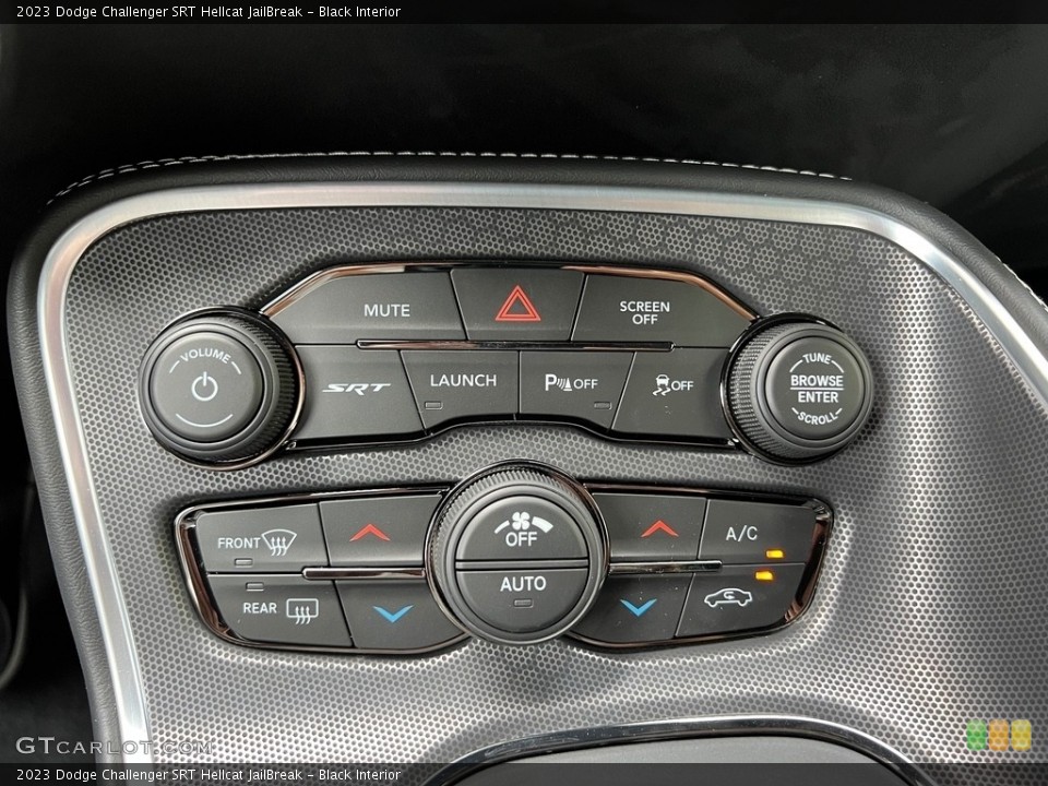 Black Interior Controls for the 2023 Dodge Challenger SRT Hellcat JailBreak #146492259