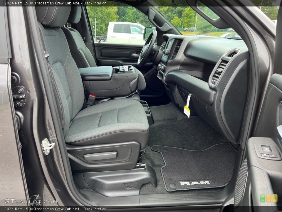 Black Interior Front Seat for the 2024 Ram 1500 Tradesman Crew Cab 4x4 #146492476
