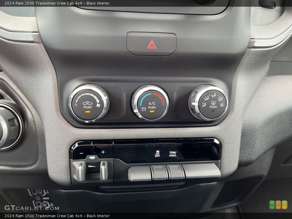 Black Interior Controls for the 2024 Ram 1500 Tradesman Crew Cab 4x4 #146492560
