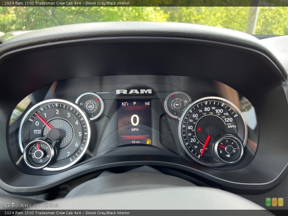 Diesel Gray/Black Interior Gauges for the 2024 Ram 1500 Tradesman Crew Cab 4x4 #146492884