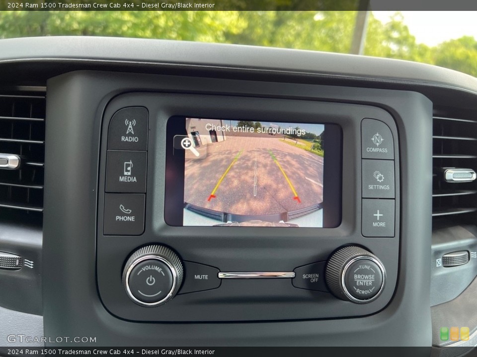 Diesel Gray/Black Interior Controls for the 2024 Ram 1500 Tradesman Crew Cab 4x4 #146492929