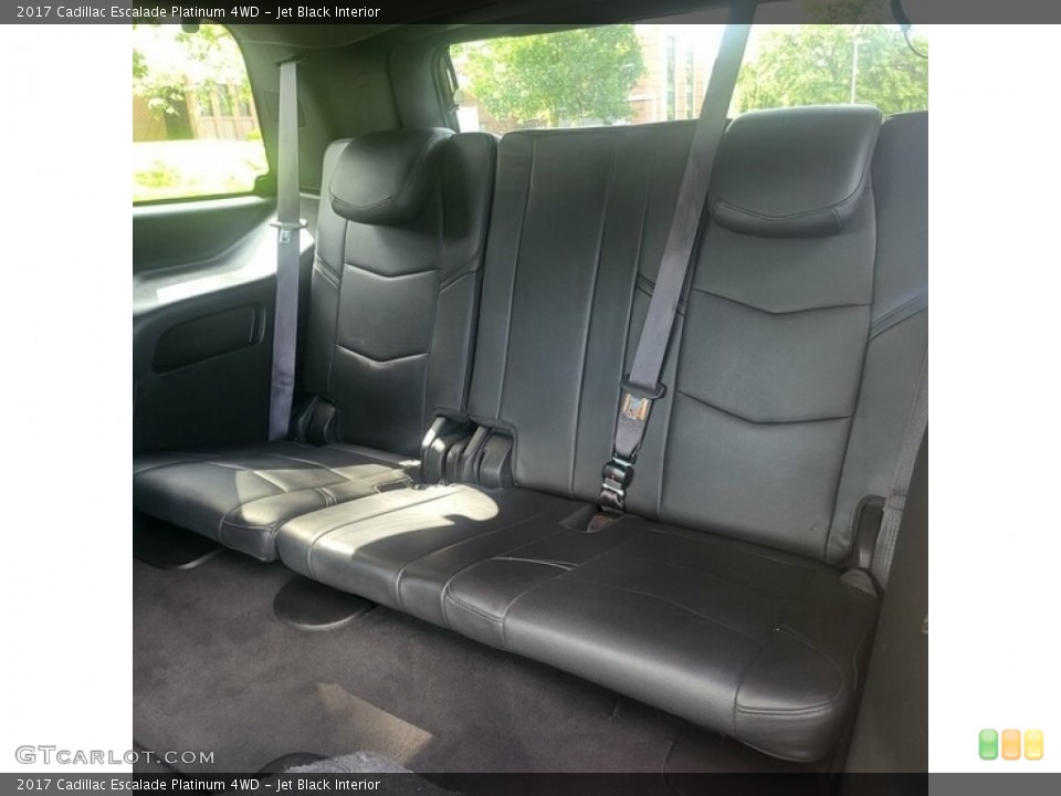 Jet Black Interior Rear Seat for the 2017 Cadillac Escalade Platinum 4WD #146493331