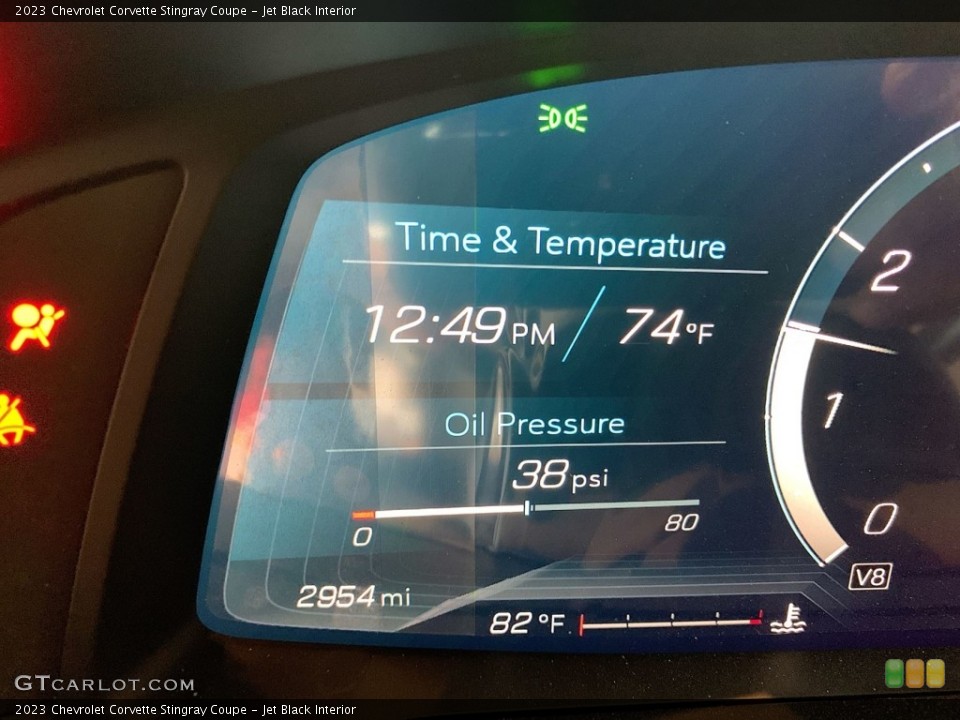 Jet Black Interior Gauges for the 2023 Chevrolet Corvette Stingray Coupe #146493514