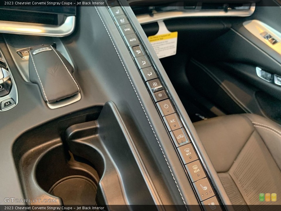 Jet Black Interior Controls for the 2023 Chevrolet Corvette Stingray Coupe #146493574