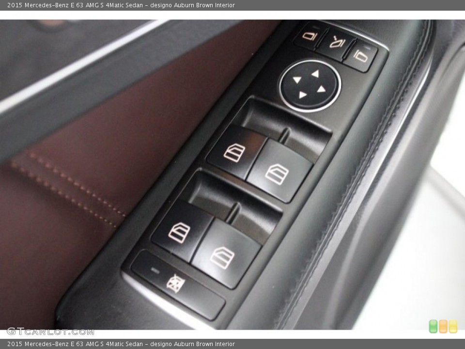 designo Auburn Brown Interior Controls for the 2015 Mercedes-Benz E 63 AMG S 4Matic Sedan #146494066
