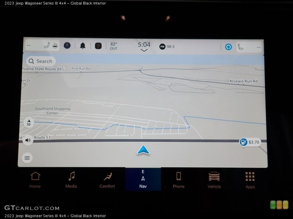 Global Black Interior Navigation for the 2023 Jeep Wagoneer Series III 4x4 #146494069