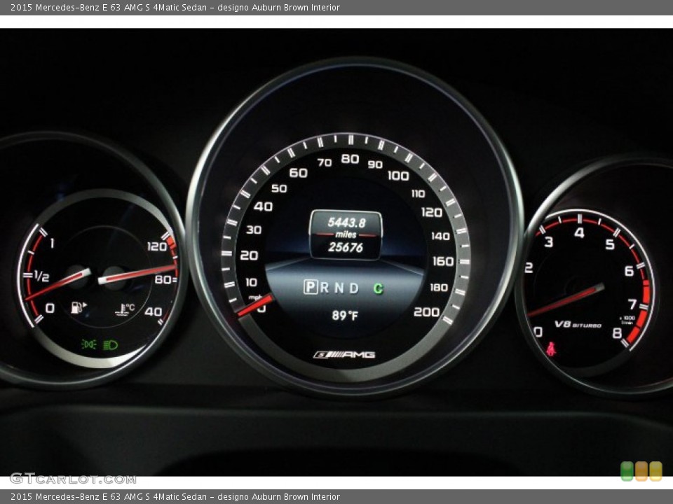 designo Auburn Brown Interior Gauges for the 2015 Mercedes-Benz E 63 AMG S 4Matic Sedan #146494099