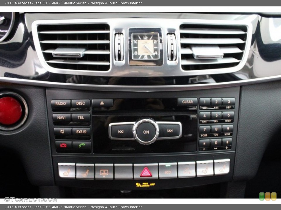 designo Auburn Brown Interior Controls for the 2015 Mercedes-Benz E 63 AMG S 4Matic Sedan #146494114
