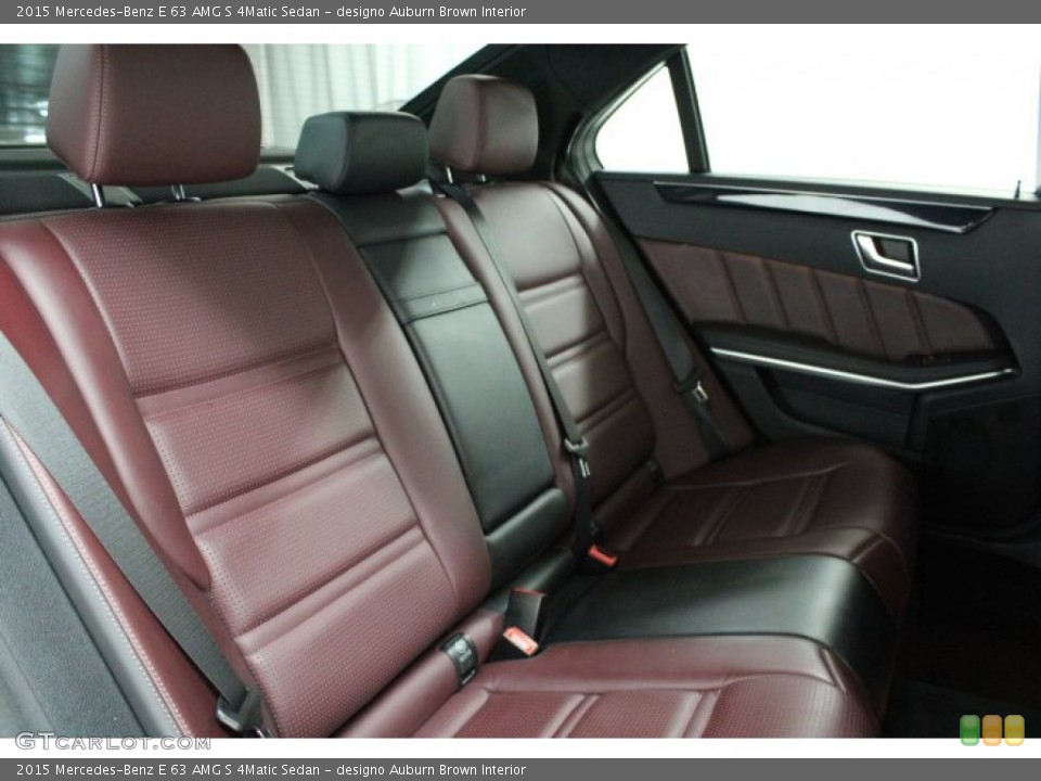 designo Auburn Brown Interior Rear Seat for the 2015 Mercedes-Benz E 63 AMG S 4Matic Sedan #146494147
