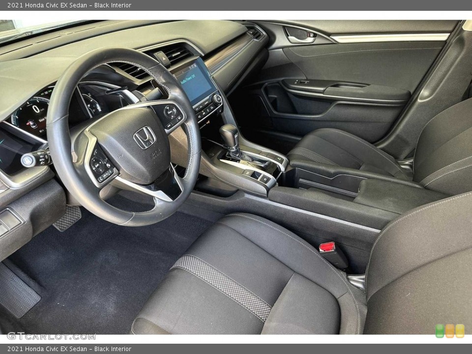 Black Interior Photo for the 2021 Honda Civic EX Sedan #146494892
