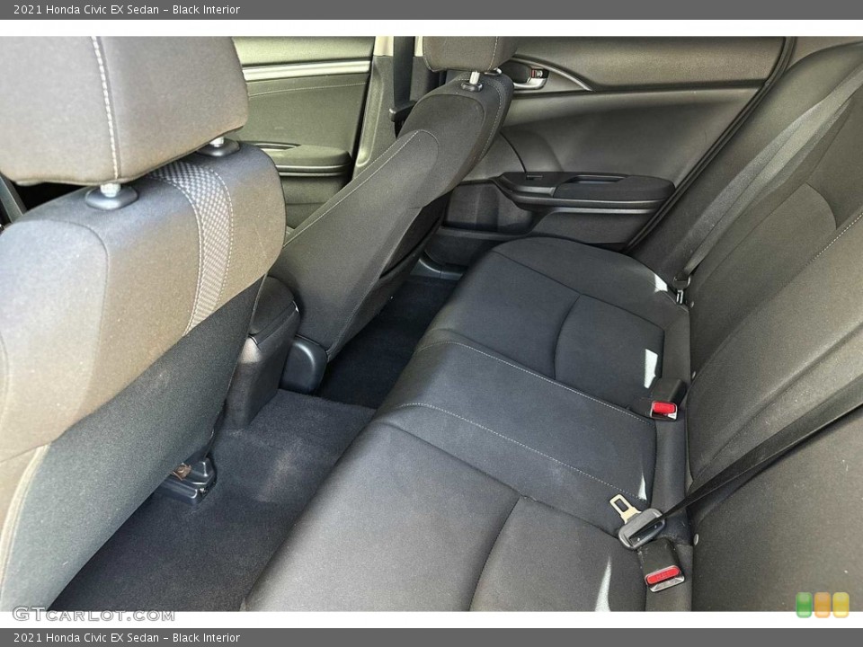 Black Interior Rear Seat for the 2021 Honda Civic EX Sedan #146494975
