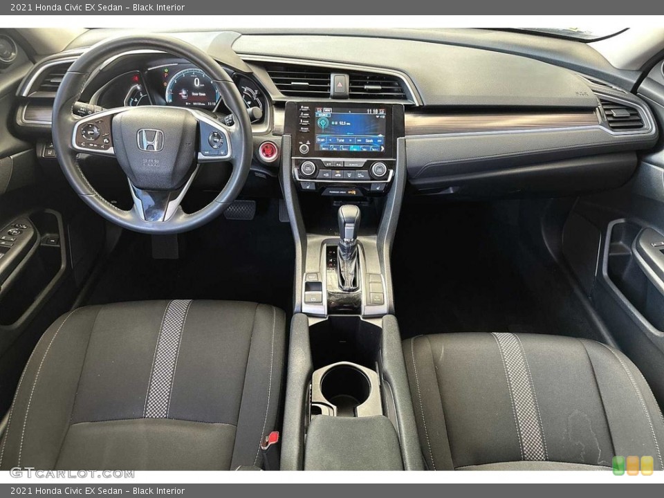 Black 2021 Honda Civic Interiors