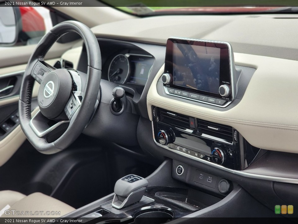 Gray Interior Dashboard for the 2021 Nissan Rogue SV AWD #146495023