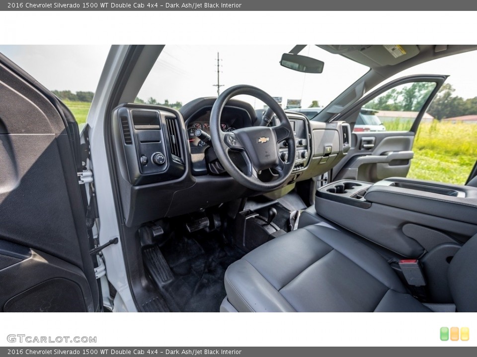 Dark Ash/Jet Black Interior Photo for the 2016 Chevrolet Silverado 1500 WT Double Cab 4x4 #146496817
