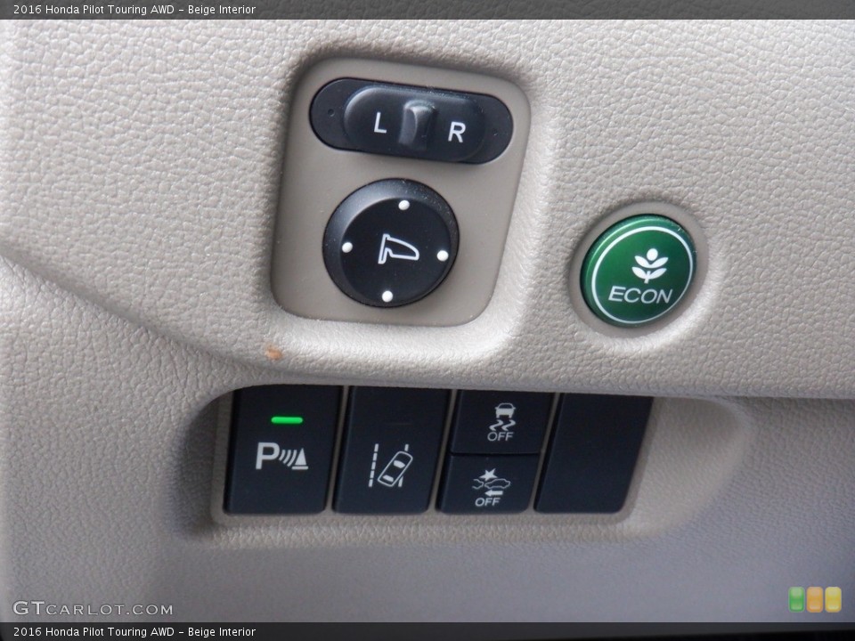 Beige Interior Controls for the 2016 Honda Pilot Touring AWD #146496910