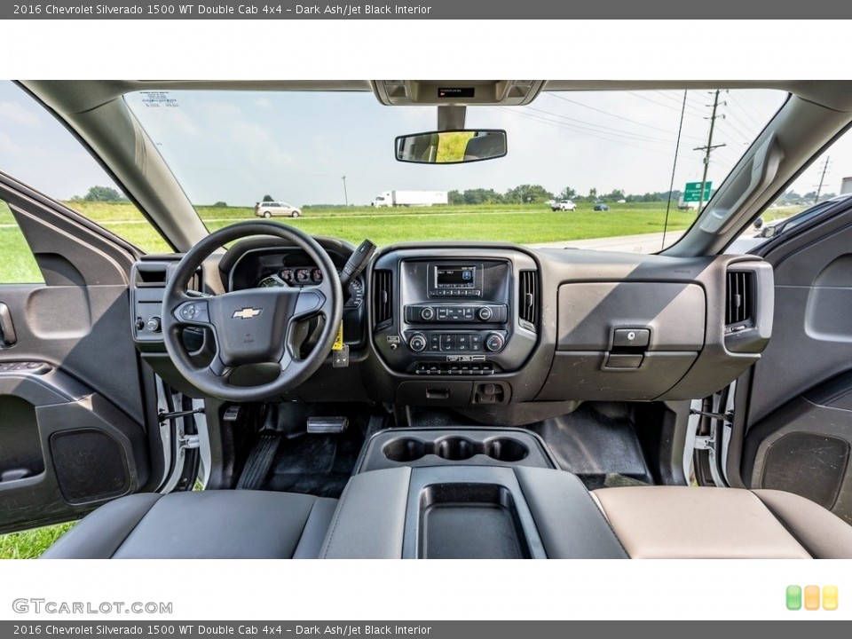 Dark Ash/Jet Black Interior Dashboard for the 2016 Chevrolet Silverado 1500 WT Double Cab 4x4 #146496931