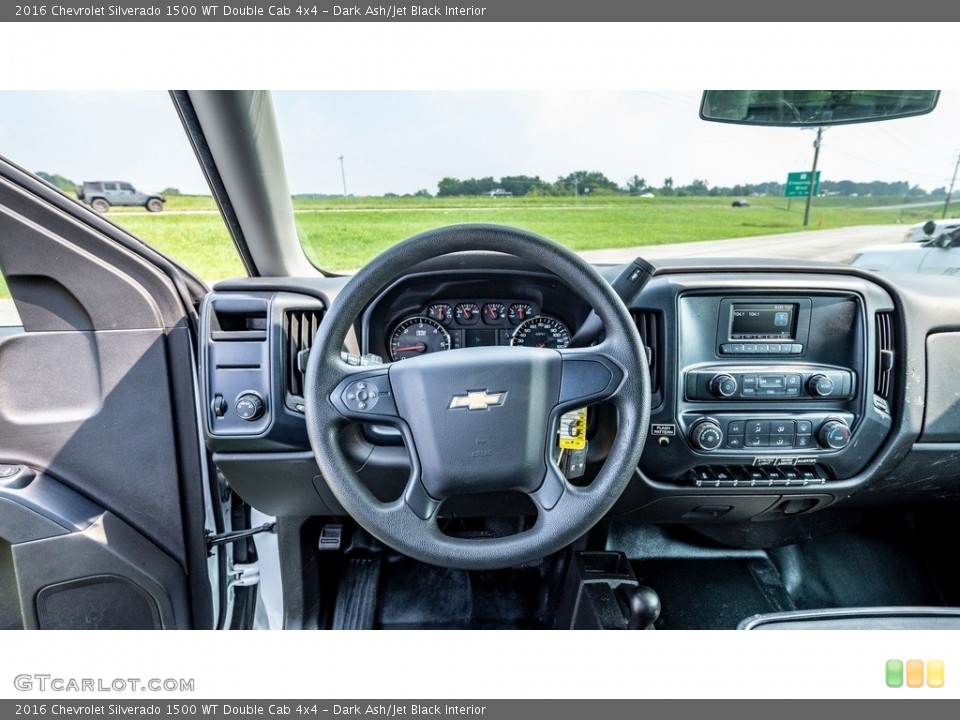 Dark Ash/Jet Black Interior Controls for the 2016 Chevrolet Silverado 1500 WT Double Cab 4x4 #146496949