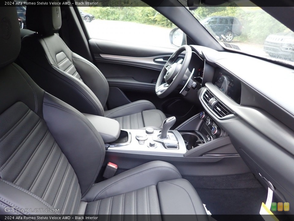Black Interior Front Seat for the 2024 Alfa Romeo Stelvio Veloce AWD #146497828